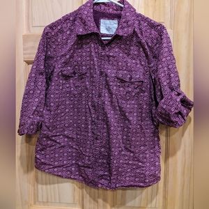Sonoma purple Large button down shirt